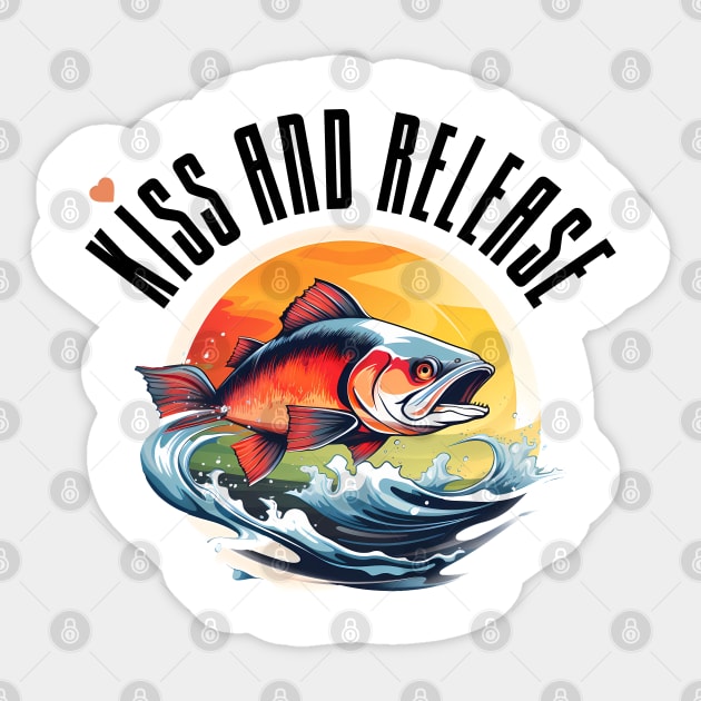 Catch and release Sticker by GraphGeek